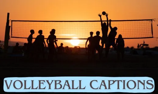 Volleyball Captions