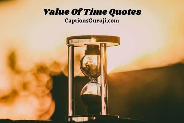 Value Of Time Quotes